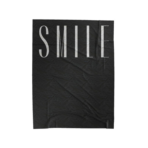 Smile Happy Motivational Velveteen Blanket