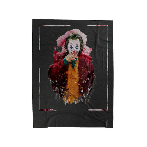 Smoking Joker Comic Movie Velveteen Blanket