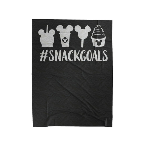 Snack Goals Disney Velveteen Blanket