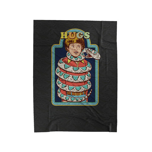 Snake Hugs Printed Cotton Velveteen Blanket
