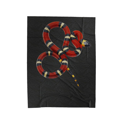 Snake White Velveteen Blanket