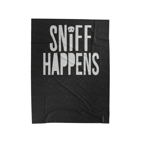 Sniff Happens Crazy Dog Lady Velveteen Blanket