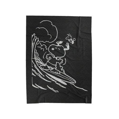 Snoopy & Woodstock Shoot The Wedge Velveteen Blanket