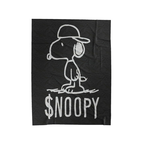 Snoopy Dollar Velveteen Blanket