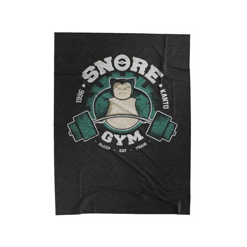 Snore Gym Velveteen Blanket