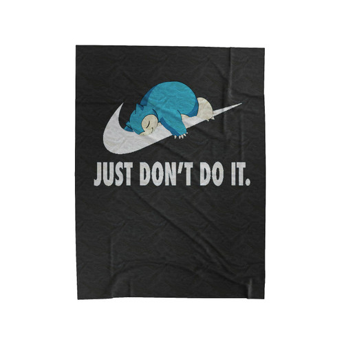 Snorlax Just Dont Do It Velveteen Blanket