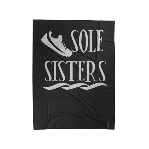 Sole Sisters Running Velveteen Blanket