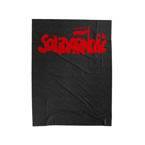 Solidarnosc Solidarity 1980 Polish Political Velveteen Blanket