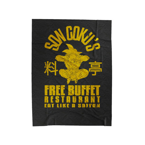 Son Goku's Free Buffet Restaurant Dbz Velveteen Blanket