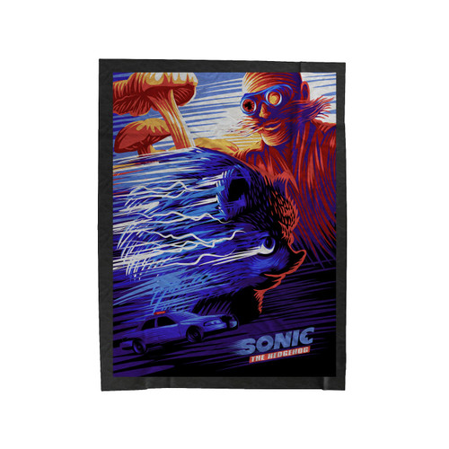 Sonic Movie Velveteen Blanket