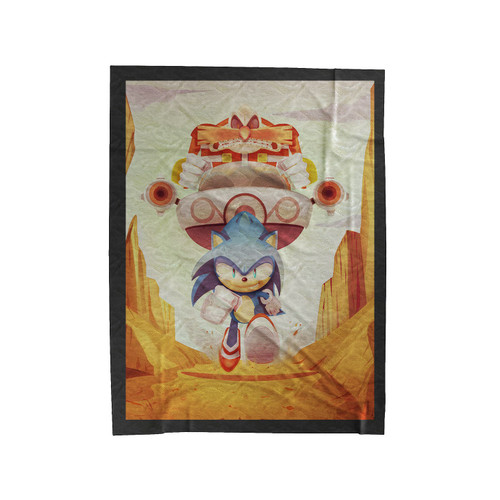 Sonic Sega Game Art Velveteen Blanket
