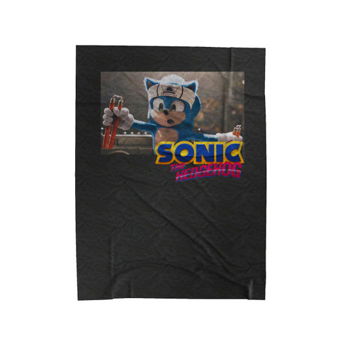 Sonic The Hedgehog Karate Velveteen Blanket