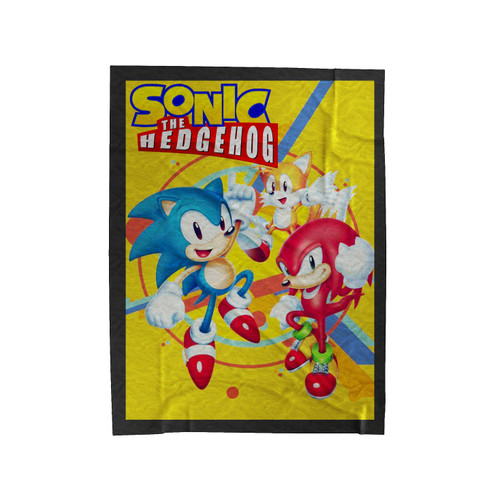 Sonic The Hedgehog Logo Velveteen Blanket