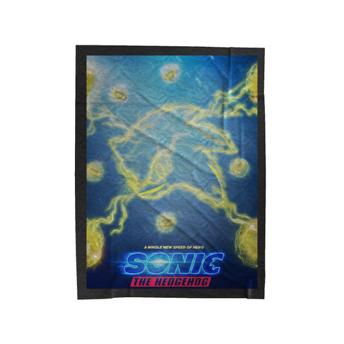 Sonic The Hedgehog Movie Super Sonic Velveteen Blanket