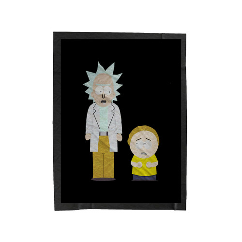 South Park Rick Rick And Morty Scarry Velveteen Blanket