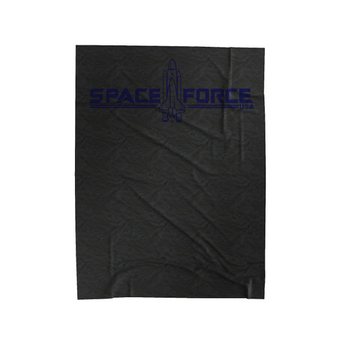 Space Force Logo Velveteen Blanket