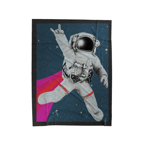 Space Force Thinking Big Velveteen Blanket