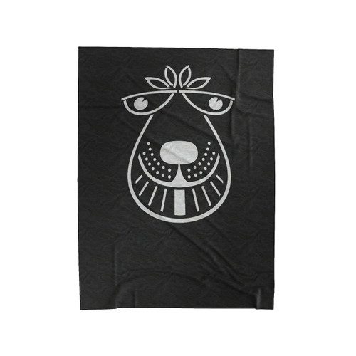 Space Hopper Funny Retro Velveteen Blanket