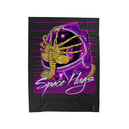 Space Hugs Alien Velveteen Blanket