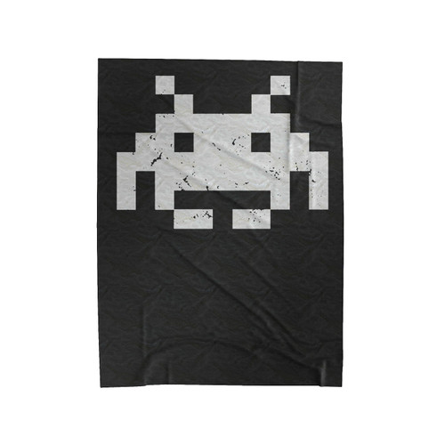 Space Invaders Classic Retro Gaming Velveteen Blanket