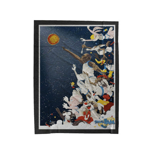 Space Jam Cartoon Movie Velveteen Blanket