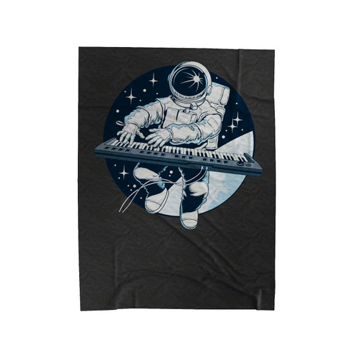 Space Piano Velveteen Blanket