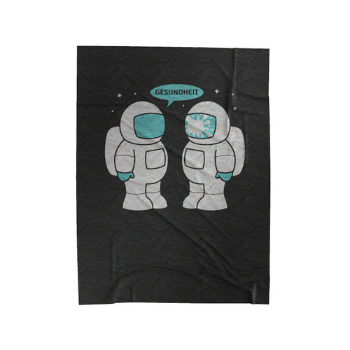 Space Sneeze Velveteen Blanket