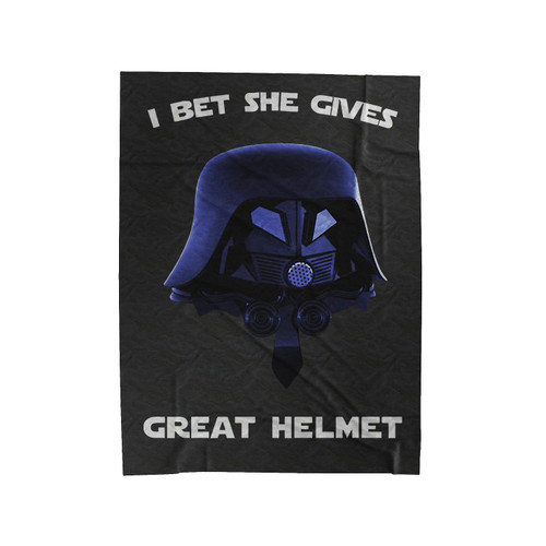 Spaceballs - I Bet She Gives Great Helmet Velveteen Blanket
