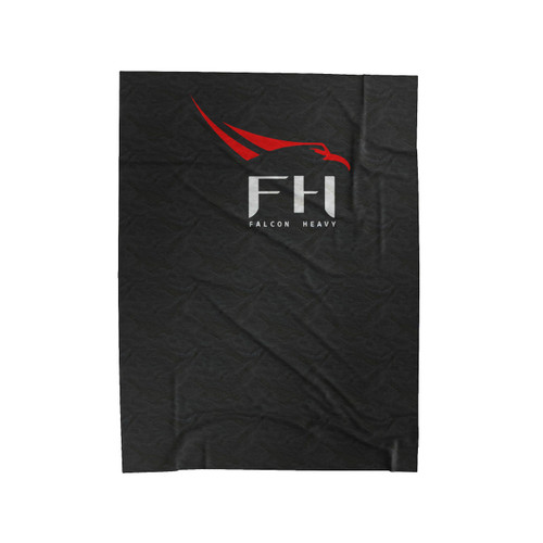 Spacex Falcon Heavy Velveteen Blanket