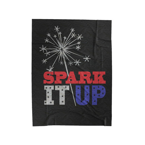 Sparklers Fireworks Fourth Of July Spark It Up Velveteen Blanket