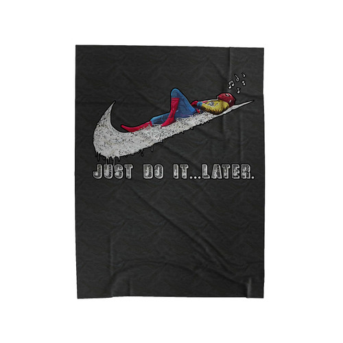 Spider Man Just Do Later The Avengers Velveteen Blanket
