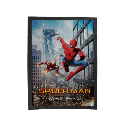 Spiderman Home Coming Movie Velveteen Blanket