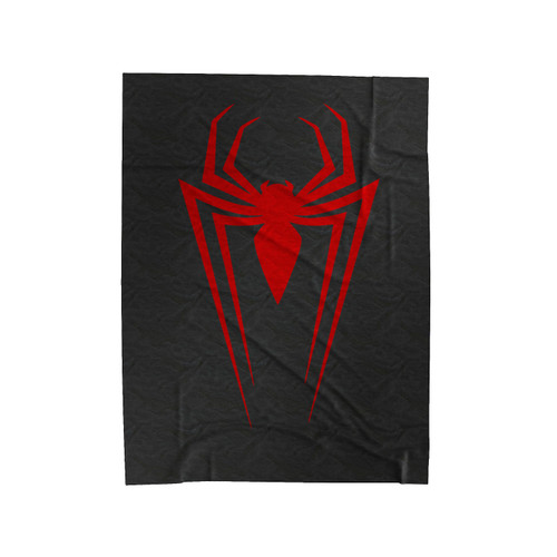 Spiderman Marvel Logo Velveteen Blanket