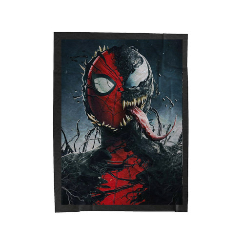 Spiderman Meets Grisly Fate In Venom 2 Velveteen Blanket