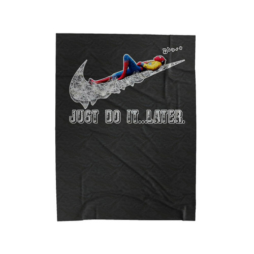 Spiderman Rilex Just Do It Later Velveteen Blanket
