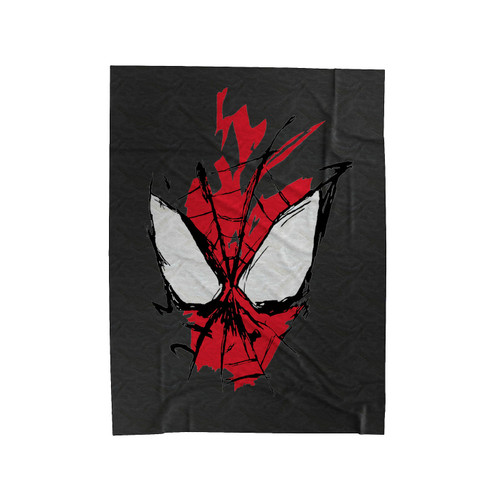 Spiderman Splatter Face Velveteen Blanket