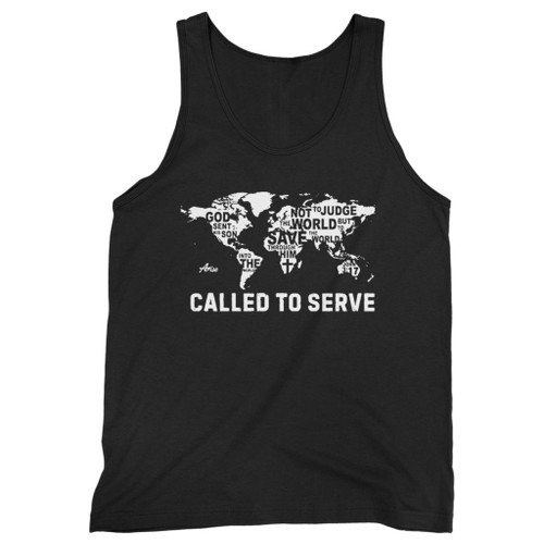 Our cotton called to serve men tank top is perfect for those intense workouts in the gym, at practice or pickup games.