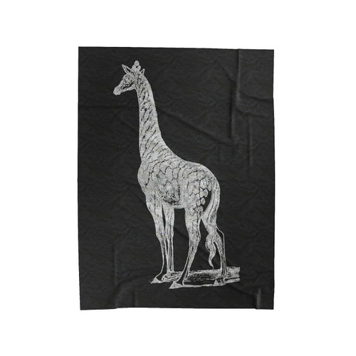 Spotted Giraffe Velveteen Blanket