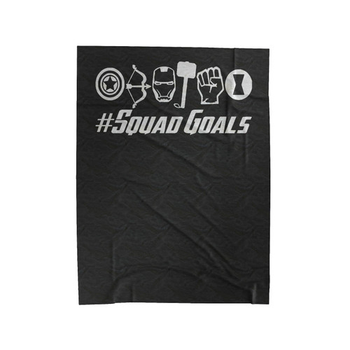 Squad Goals Avengers Velveteen Blanket