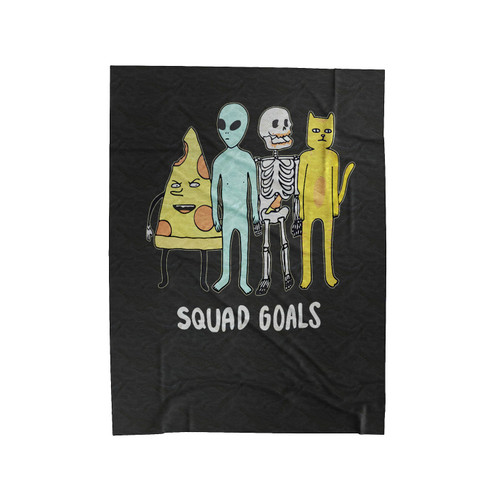 Squad Goals Halloween Velveteen Blanket