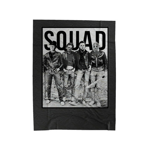 Squad Horror Halloween Velveteen Blanket