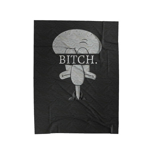 Squidward Dabs Velveteen Blanket