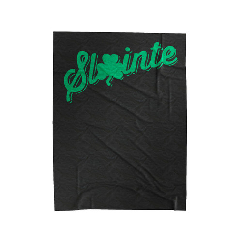 St Patrick's Day Slainte Clover Velveteen Blanket
