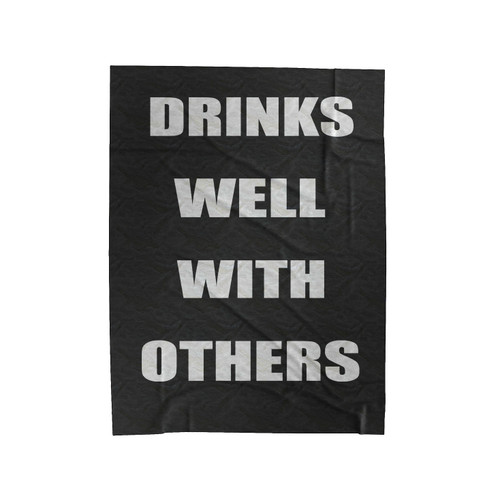 St Patricks Day Drink Well With Others Velveteen Blanket