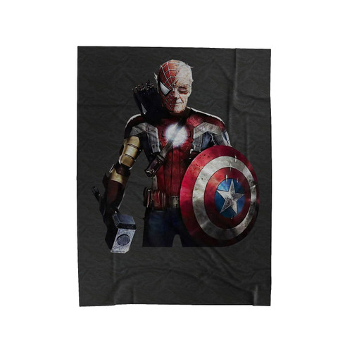 Stan Lee Marvel Superheroes Velveteen Blanket