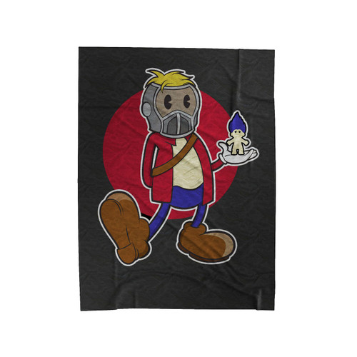 Star Lord Troll Guardian Of Galaxy Velveteen Blanket