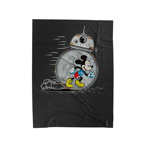 Star Robot Droid Bb8 Mickey Sci-Fi Film Parody Velveteen Blanket