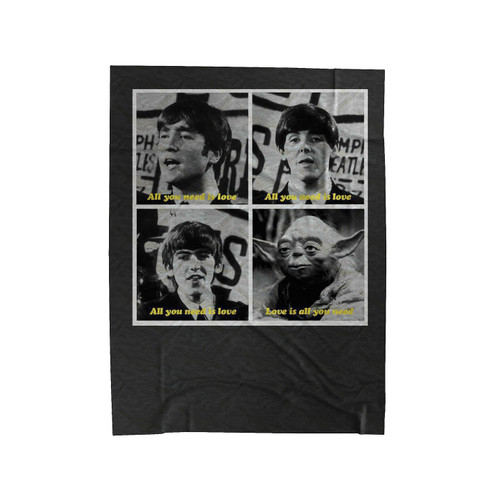 Star Wars Beatles Yoda Velveteen Blanket