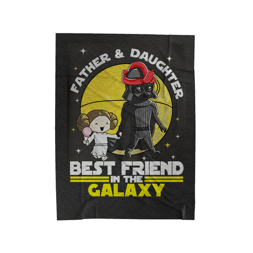 Star Wars Best Friend In The Galaxy Darth Vader And Leia Velveteen Blanket