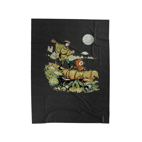 Star Wars Calvin And Hobbes Parody Velveteen Blanket